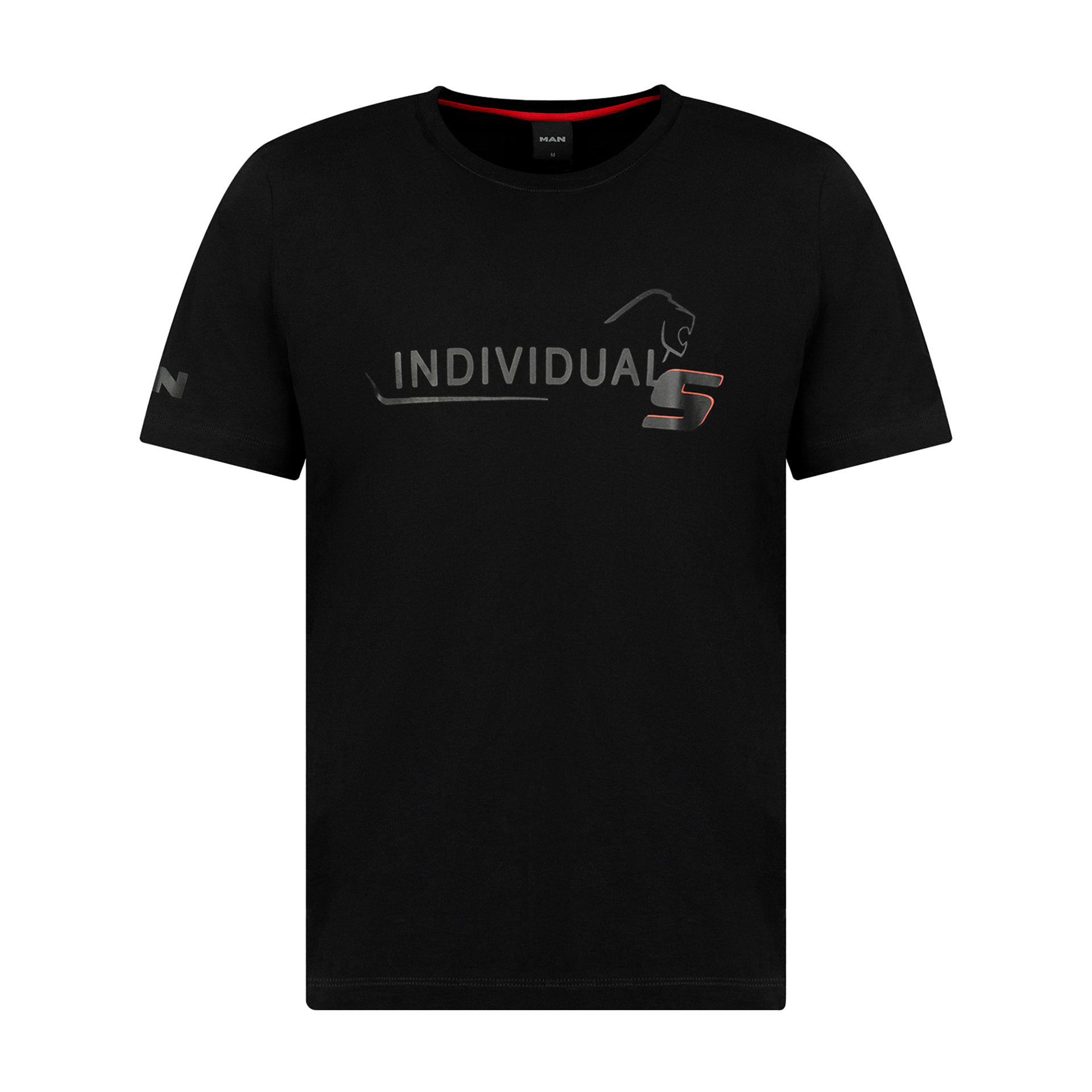 MAN Individual S Herren Premium T-Shirt  Black in Black