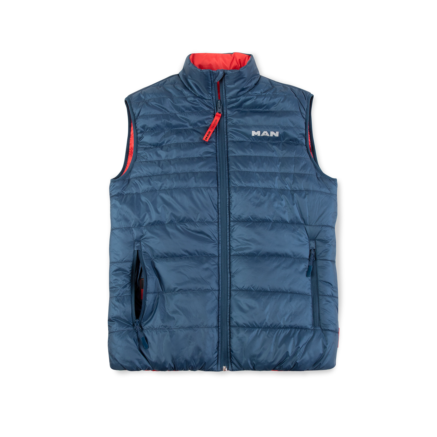 MAN Lion Collection Mens' reversible quilted vest