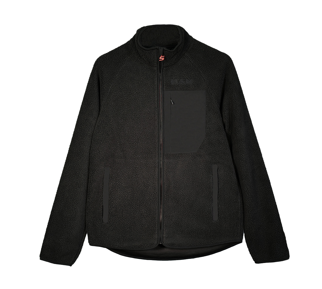 MAN Individual S Herren Premium Fleece Jacke  Red in Black