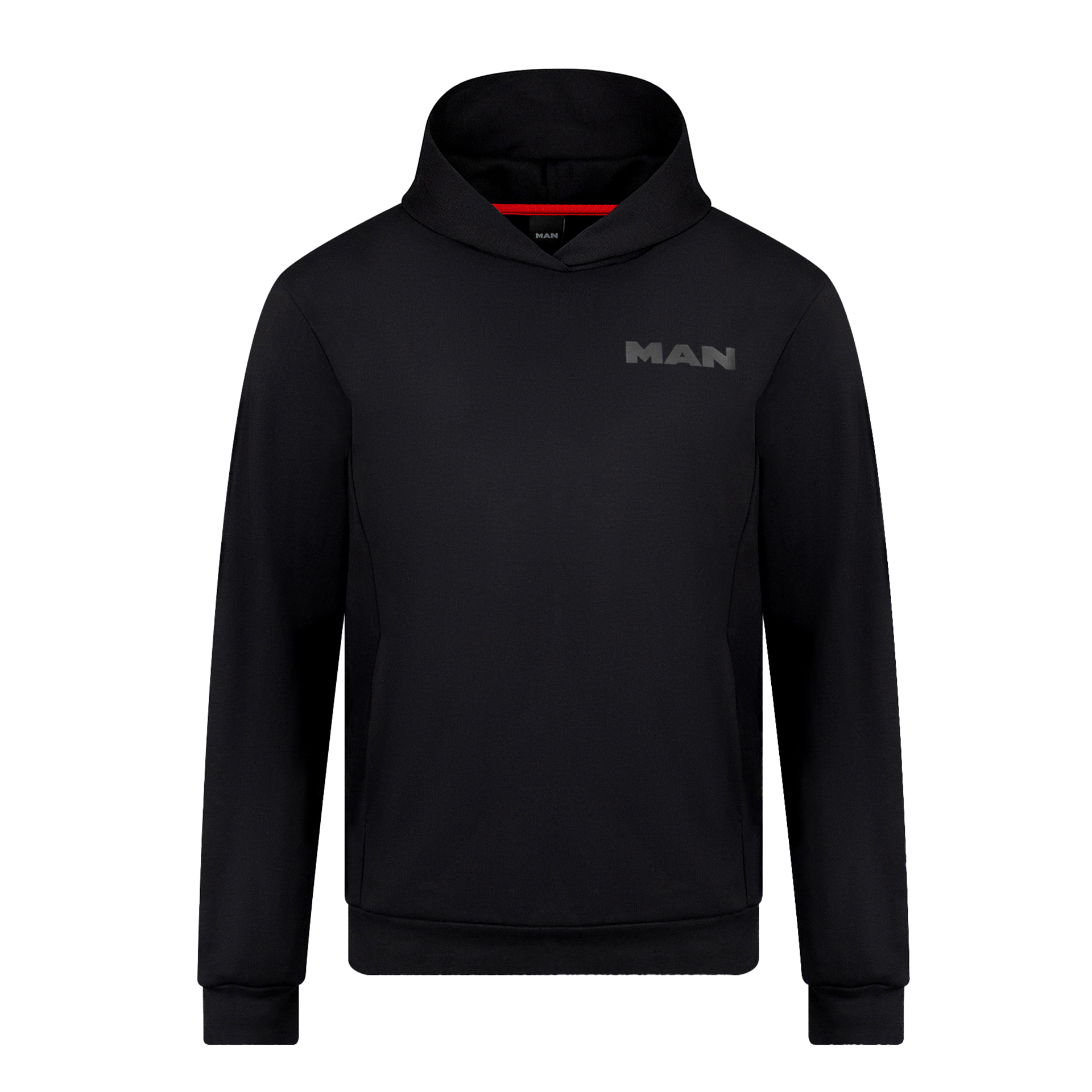 MAN Individual S Herren Premium Hoodie  Black in Black