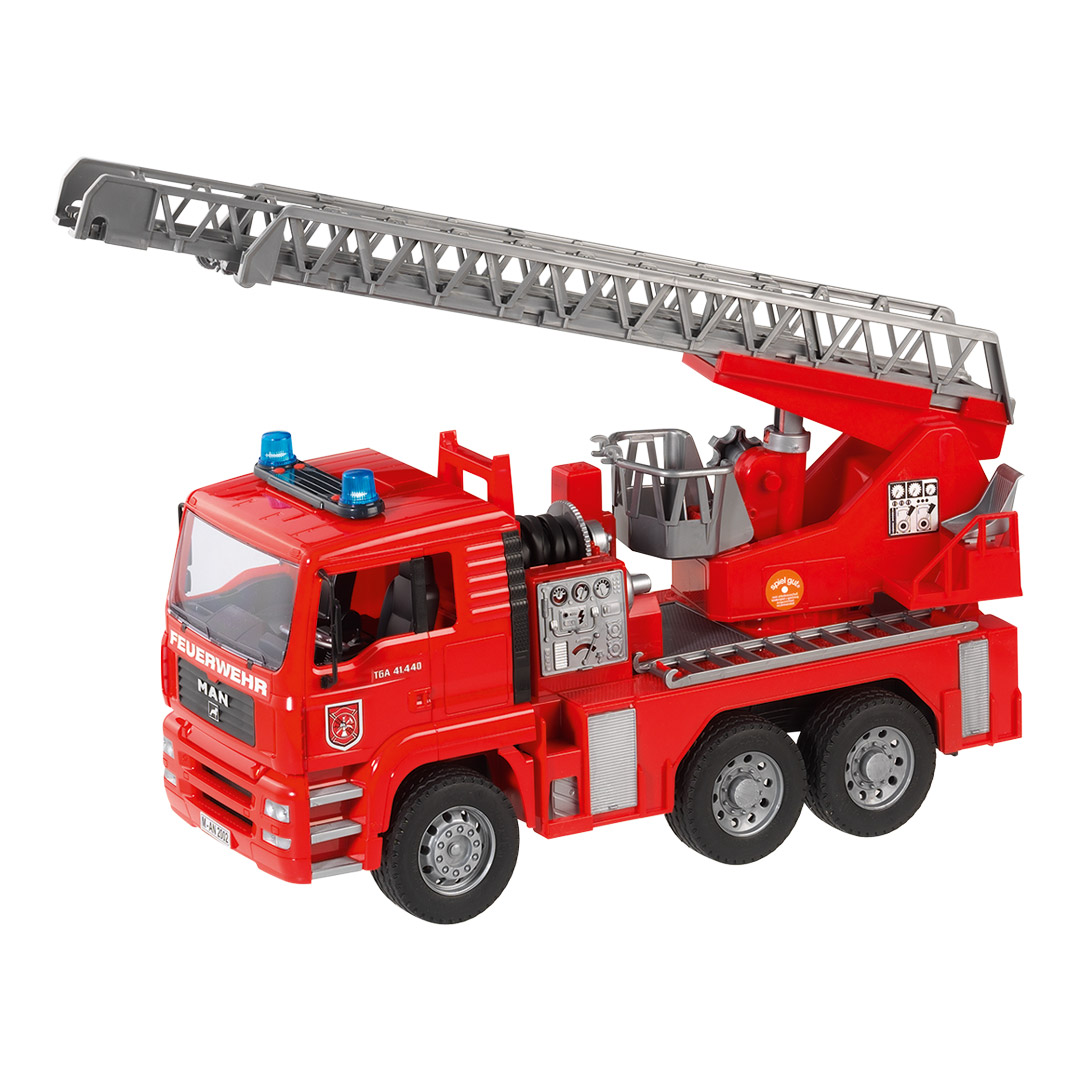 MAN TGA fire brigade with aerial ladder