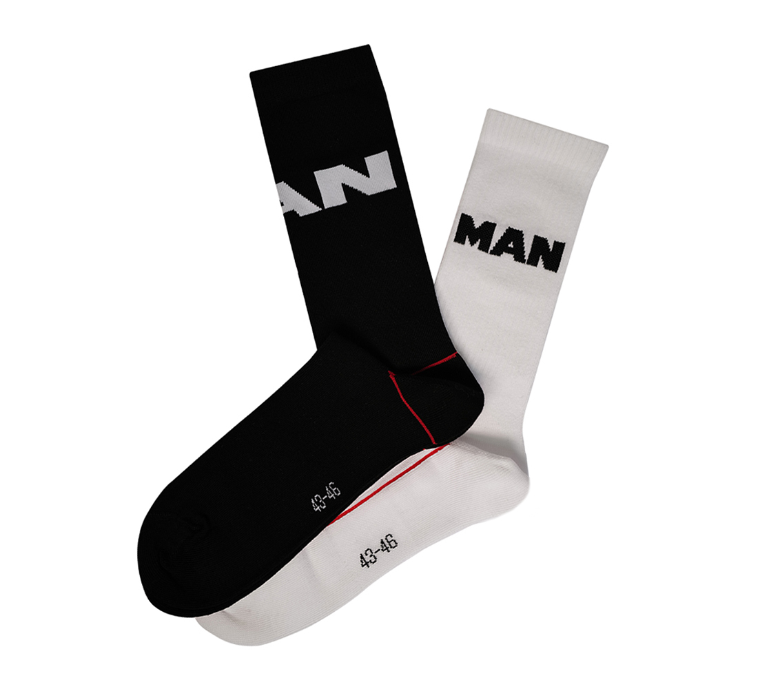 MAN Socks Individual S black/white