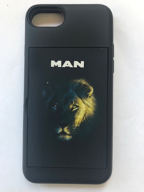 MAN iPhone SE case with drawer