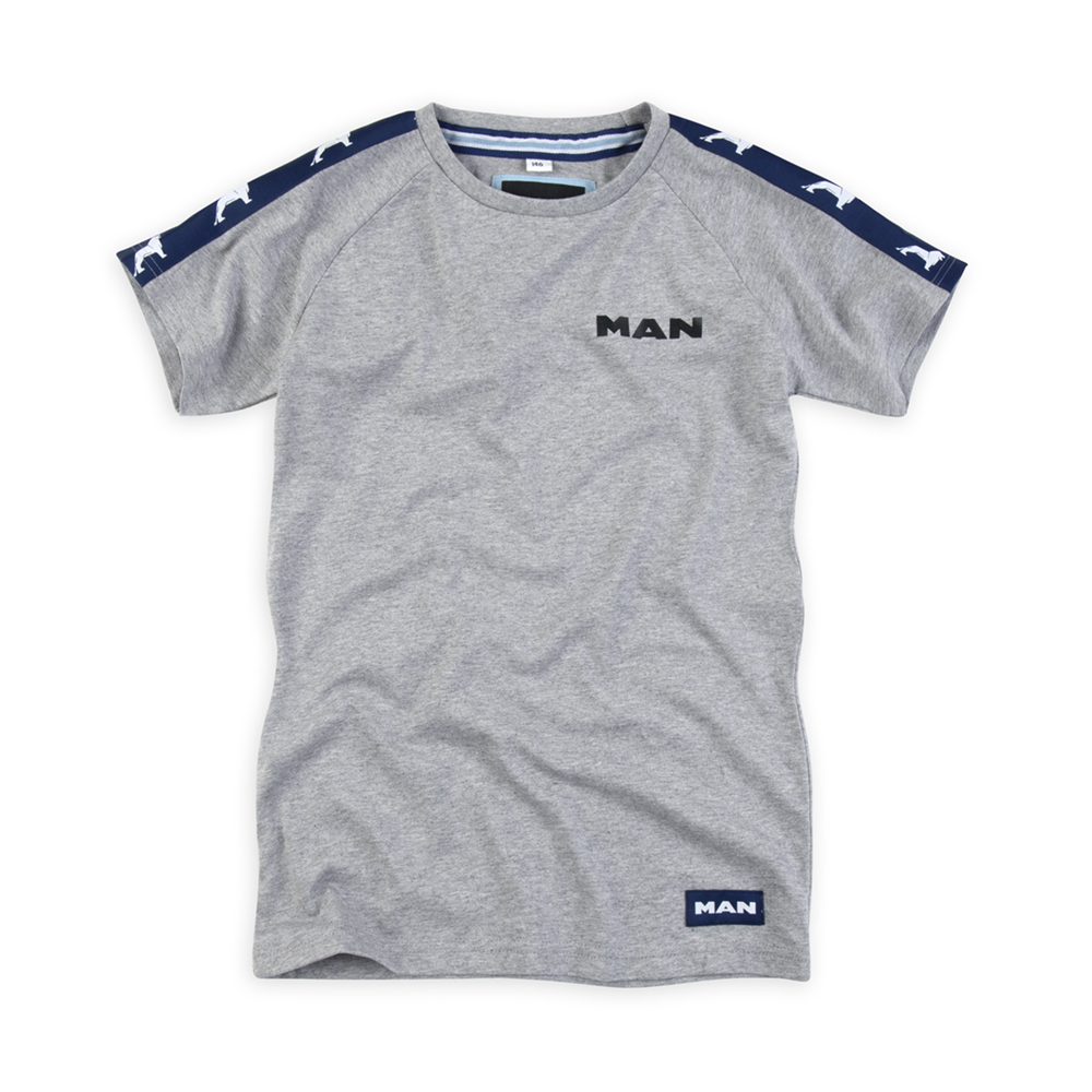 MAN KIDS T-shirt, grey-mix