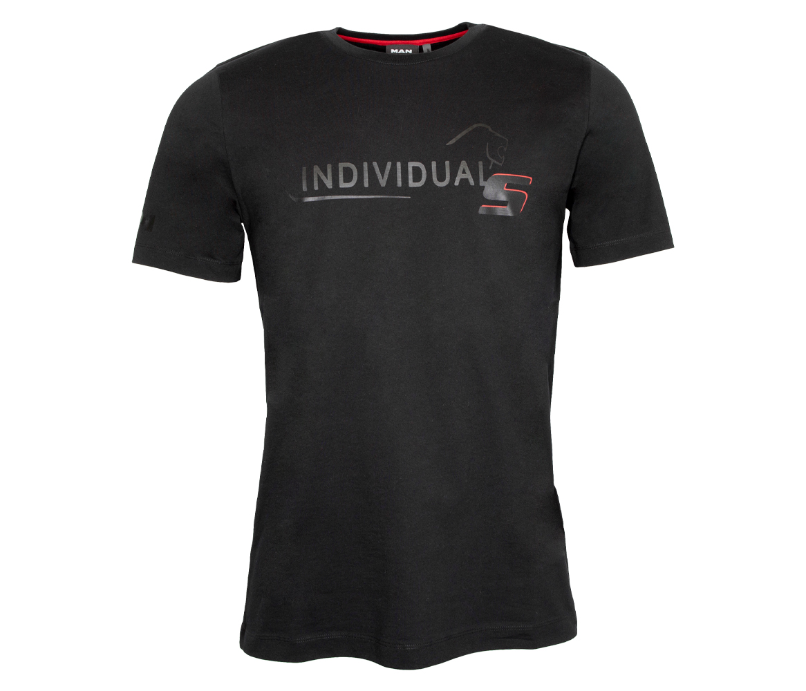 MAN Individual S T-shirt premium pours noir en noir